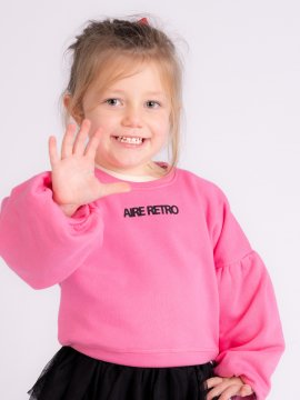 SUDADERA BABY "AIRE RETRO" ROSA