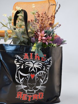 BOLSA "AIRE RETRO TIGRE" NEGRA