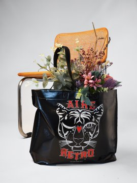 BOLSA "AIRE RETRO TIGRE" NEGRA