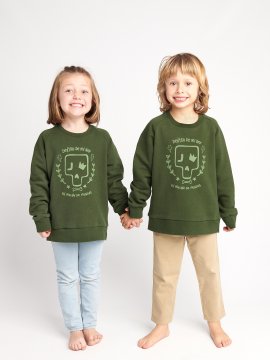 SUDADERA BABY "DENTRO DE MI" MILITAR