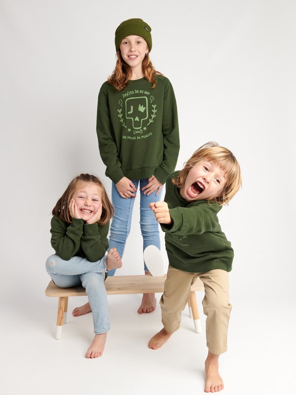 SUDADERA BABY "DENTRO DE MI" MILITAR