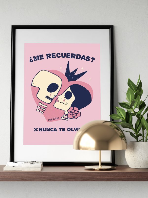 LÁMINA "NUNCA TE OLVIDÉ" ROSA