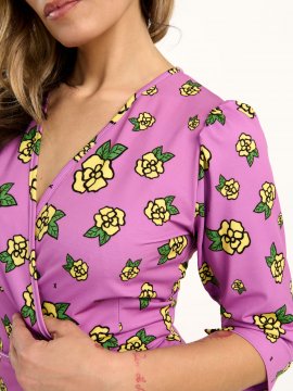 VESTIDO "FLOR SALVAJE" MORADO