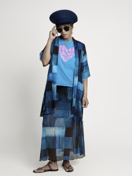 CAMISETA CHICA "BOHEMIA" AZUL