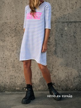 VESTIDO RAYAS "SEÑORITA ROCK&ROLL"