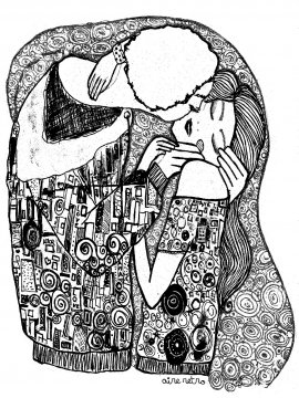 LÁMINA EL BESO