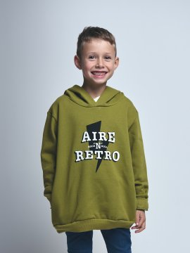 SUDADERA BABY  ''AIRE RETRO ROCK" VERDE