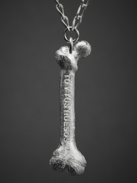 COLLAR PLATA "TUS HUESOS"