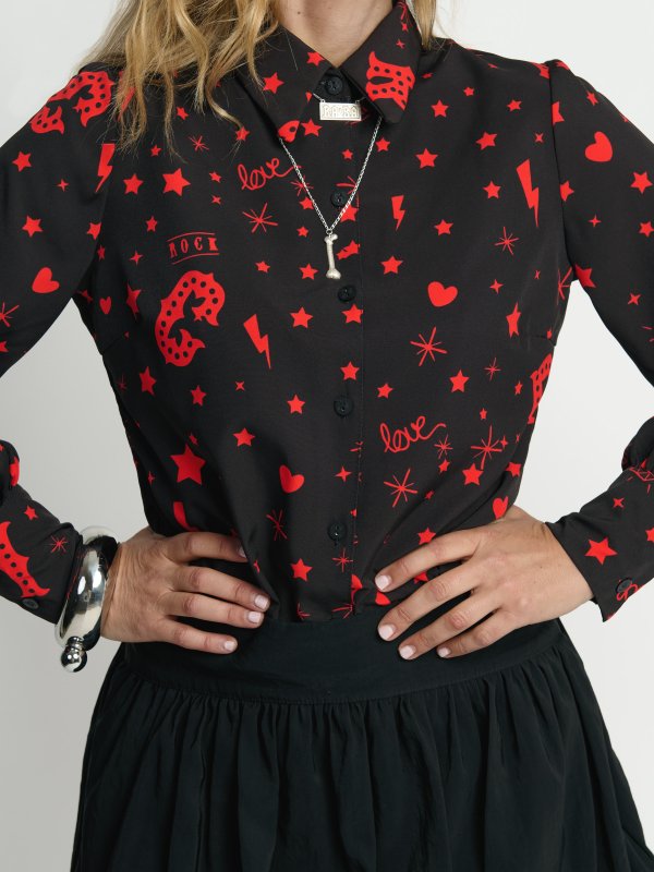 CAMISA "CIRCO-ROCK" NEGRA