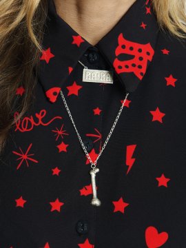 COLLAR PLATA "TUS HUESOS"