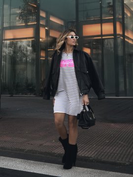 VESTIDO RAYAS "SEÑORITA ROCK&ROLL"
