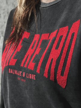 SUDADERA FADE OUT "AIRE RETRO . CAVIAR"