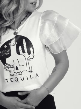 CAMI "TEQUILA" ORGANZA BLANCA