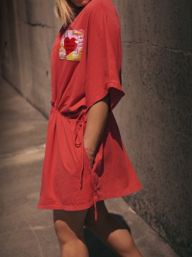 VESTIDO "TODO ES POSIBLE" TEJA
