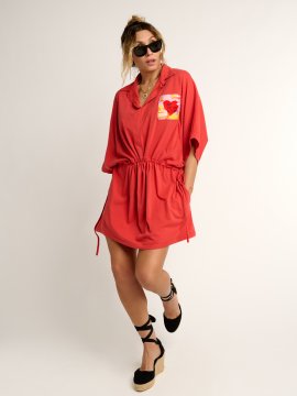 VESTIDO "TODO ES POSIBLE" TEJA