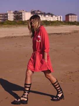 VESTIDO "TODO ES POSIBLE" TEJA