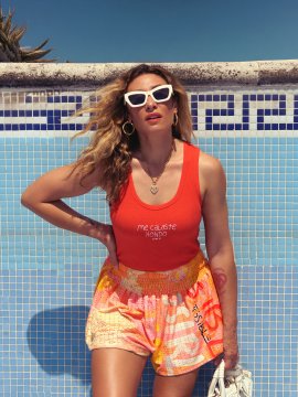 CAMI TIRANTES "ME CALASTE" FUEGO