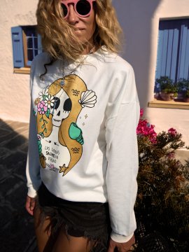SUDADERA "SIRENA" CRUDA
