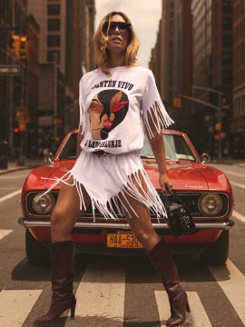 VESTIDO "INDIA SALVAJE" FLECOS