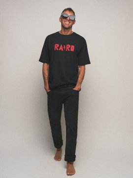 CAMISETA UNISEX "RARO" AGUJERITOS