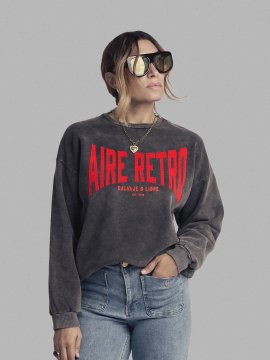 SUDADERA FADE OUT "AIRE RETRO . CAVIAR"