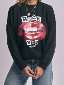 SUDADERA "LABIOS" ROCK YOU