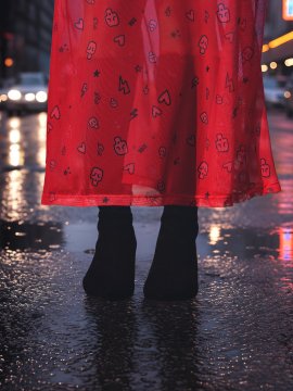 FALDA TUL "SARA" ROJA