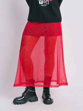 FALDA TUL "SARA" ROJA