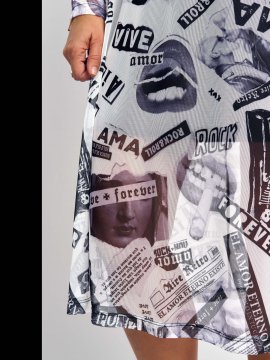 VESTIDO TUL "COLLAGE"