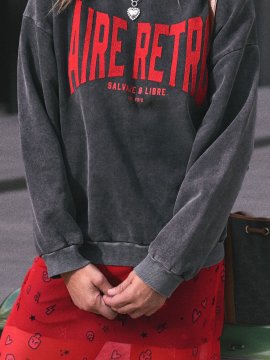 SUDADERA FADE OUT "AIRE RETRO . CAVIAR"