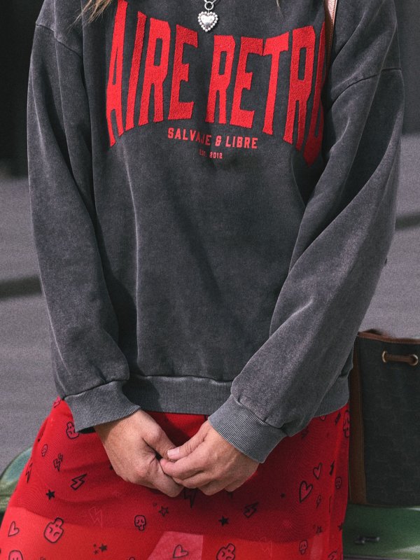 SUDADERA FADE OUT "AIRE RETRO . CAVIAR"