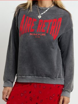 SUDADERA FADE OUT "AIRE RETRO . CAVIAR"