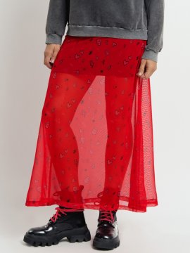 FALDA TUL "SARA" ROJA