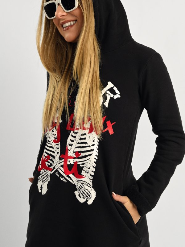 VESTIDO TIPO SUDADERA "LLENX DE TI"