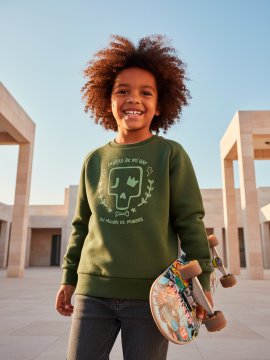 SUDADERA BABY "DENTRO DE MI" MILITAR