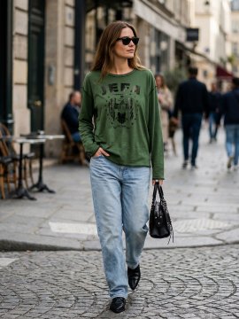 CAMISETA VERDE "JEFA"