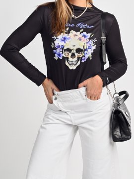 CAMISETA "LADY VIOLET" NEGRA