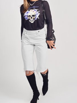 CAMISETA "LADY VIOLET" NEGRA