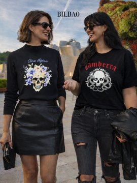 CAMISETA "LADY VIOLET" NEGRA