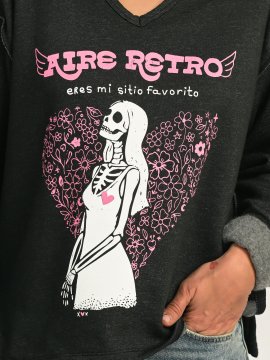 SUDADERA GRIS " MI SITIO FAVORITO"