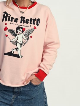 SUDADERA ROSA "CUPIDA"