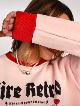 SUDADERA ROSA "CUPIDA"