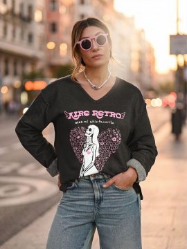 SUDADERA GRIS " MI SITIO FAVORITO"