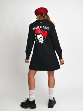 VESTIDO "ROCK & CHIC" NEGRO