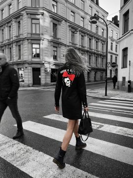 VESTIDO "ROCK & CHIC" NEGRO
