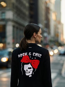 VESTIDO "ROCK & CHIC" NEGRO
