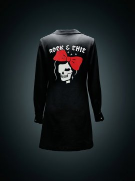 VESTIDO "ROCK & CHIC" NEGRO