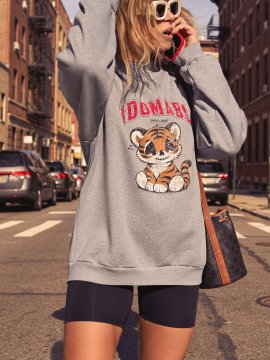 SUDADERA GRIS "CUQUI"