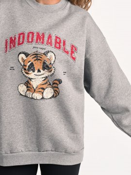 SUDADERA GRIS "CUQUI"