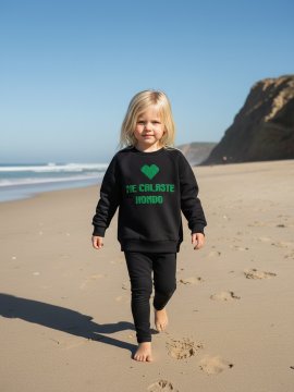SUDADERA BABY "ME CALASTE" NEGRA